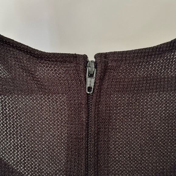 Vintage 90’s JSJ Petites Black Mesh Top Pleated Jumpsuit - Picture 4 of 4